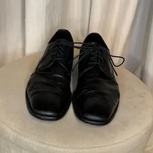 靴 90s-00s prada derby leather shoes 7 Prada - Leather lace-up derby shoes black - The Corner
